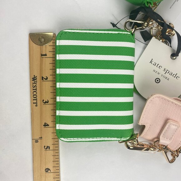 Kate Spade x Target Stripe Mini Crossbody Bag w Coinpurse and Strawberry Case - Picture 9 of 10